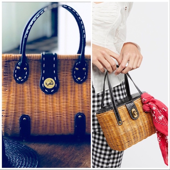 Vintage Handbags - Must Have🌷Woven Wicker Spring/Summer Handbag